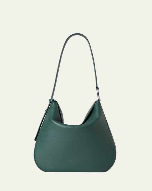 Anna Medium Leather Hobo Bag
